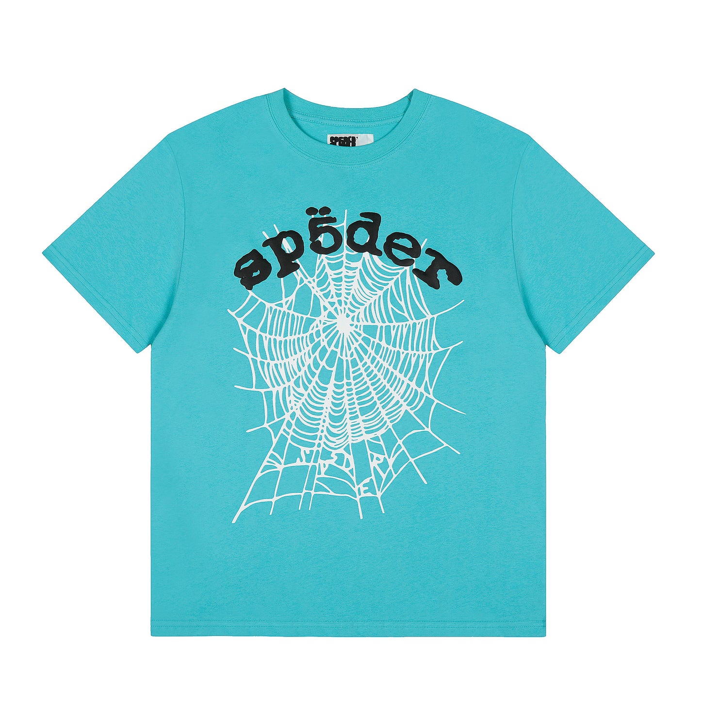 Sp5der OG Web Shirt Aqua Blue
