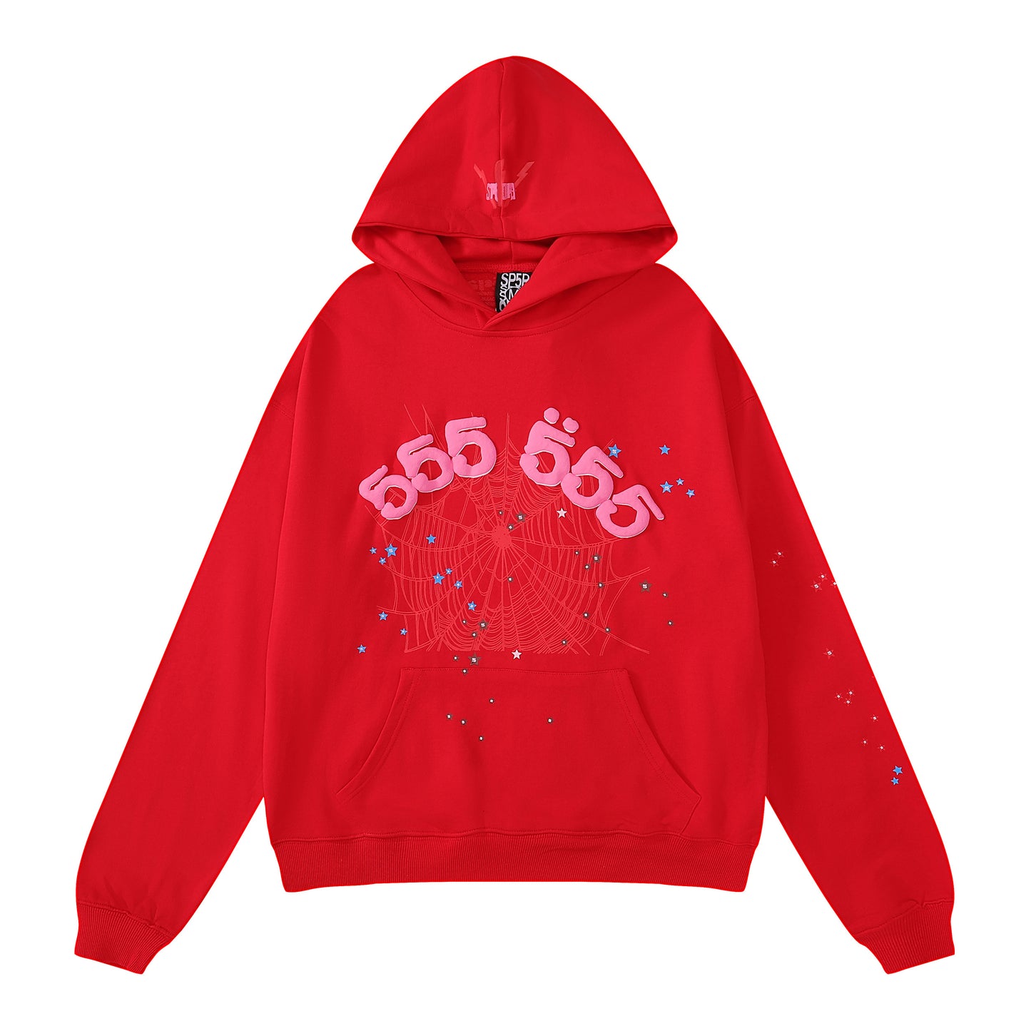 Sp5der Red Angel Number 555 Hoodie